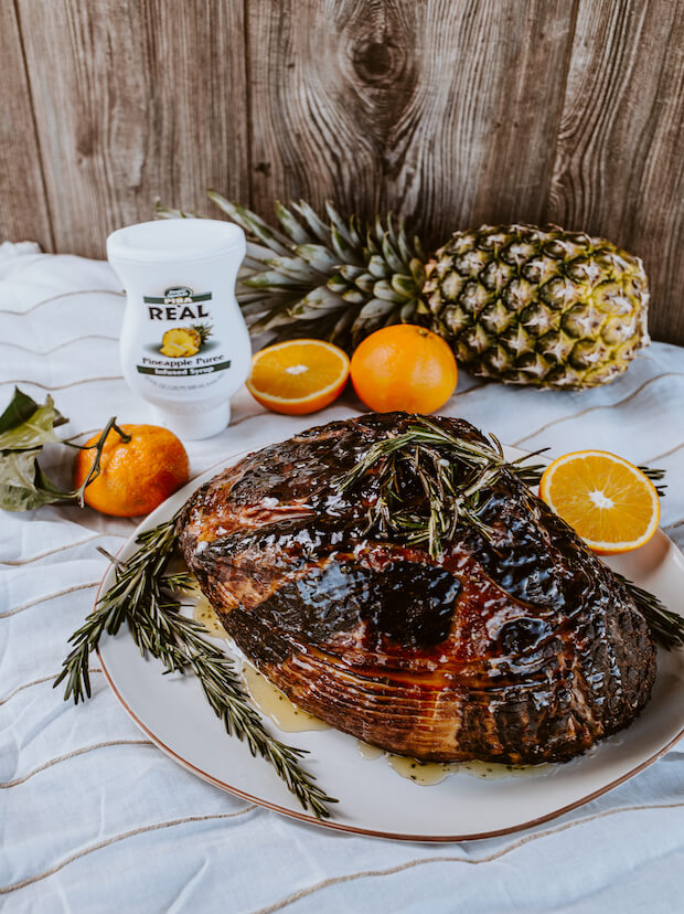 Pineapple Rosemary Baked Ham