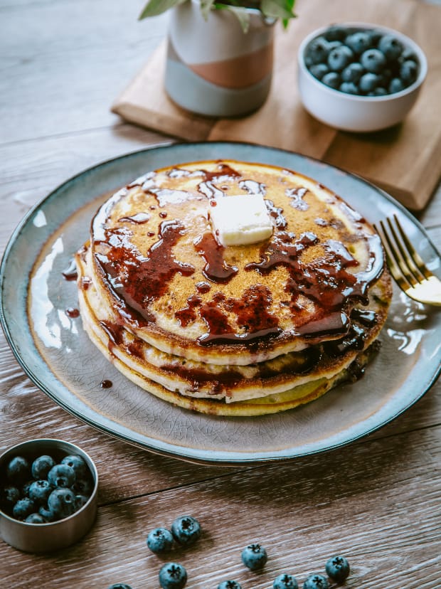 Ultimate Blueberry Swirl Pancakes